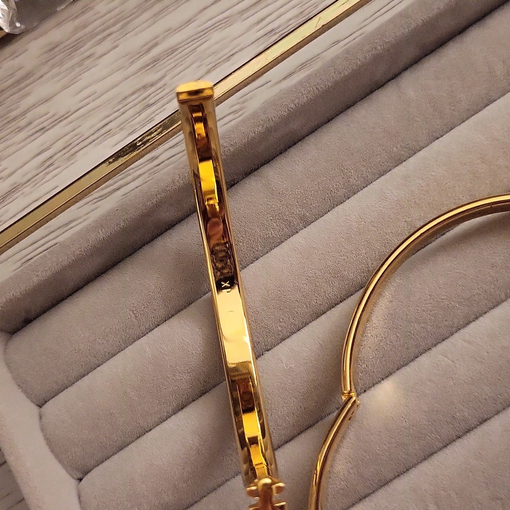 Gold Filled Bangle Braclets (Goldfilled Is Gold Over Solid Metal) Last For Yrs - Picture 8 of 15